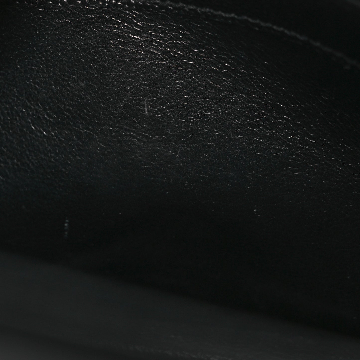 Grain De Poudre Matelasse Chevron Monogram Envelope Chain Wallet Black