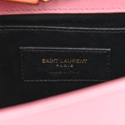 Saint Laurent Grain De Poudre Small Classic Monogram Kate Satchel Old Rose 7 of 10