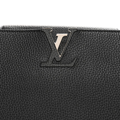 Louis Vuitton Taurillon Capucines MM Platino 6 of 8