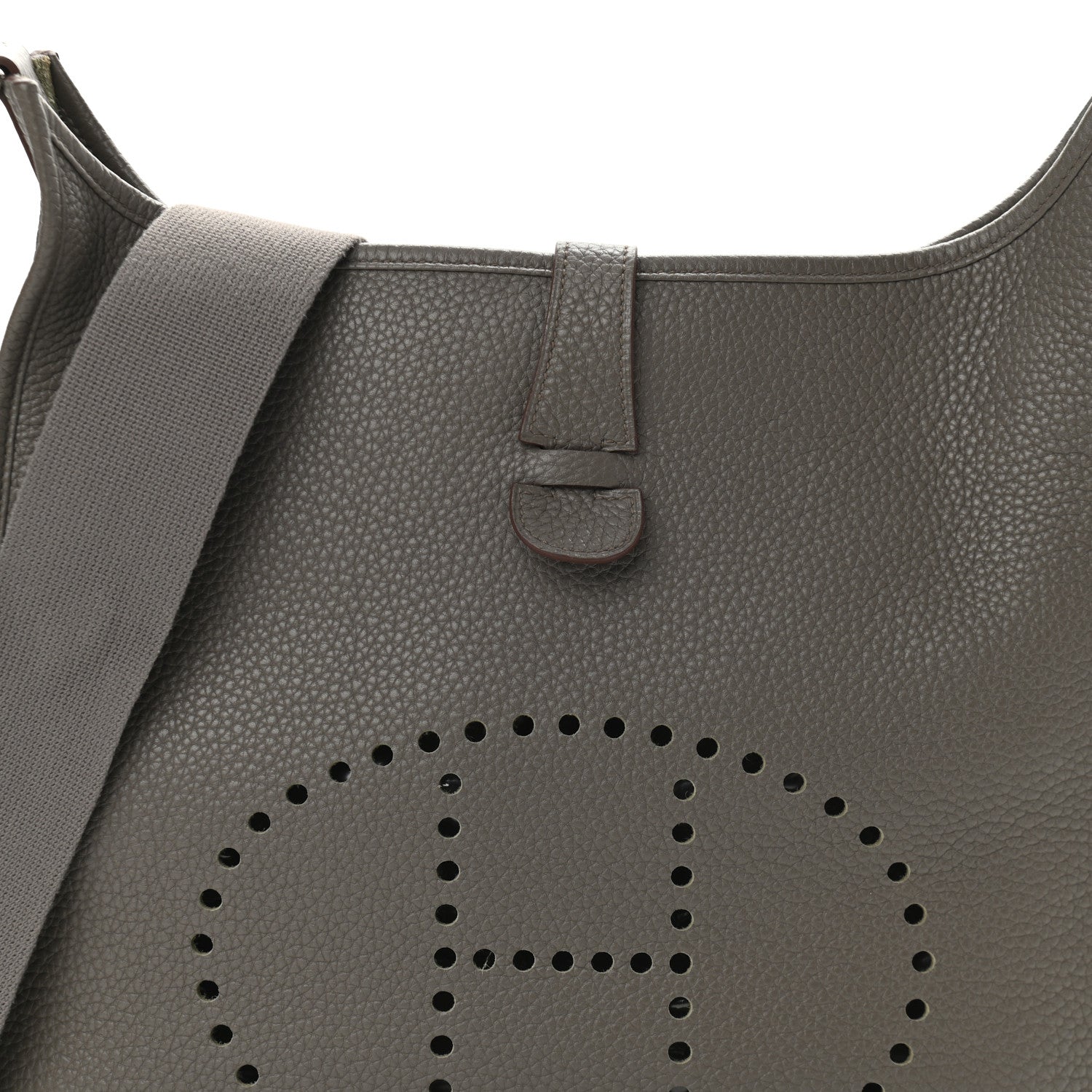 Hermes Taurillon Clemence Evelyne III GM Etain 8 of 11