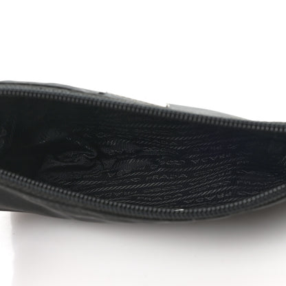 Prada Tessuto Nylon Saffiano Wristlet Black 5 of 7