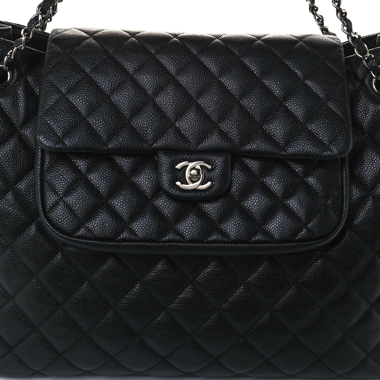 Chanel Caviar Quilted Flap Tote Black 9 of 11