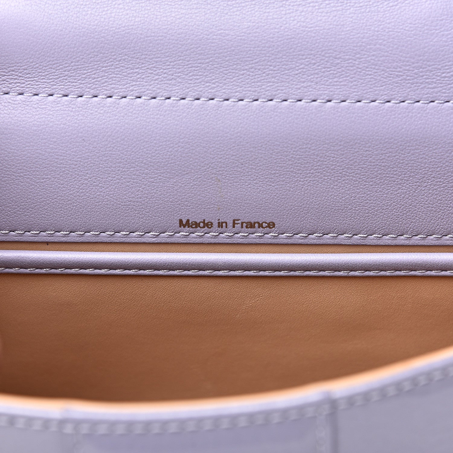 Delvaux Patent Grained Calfskin Mini Brillant Satchel Light Purple 5 of 11