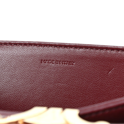 Celine Shiny Calfskin Medium Triomphe Light Burgundy 7 of 10