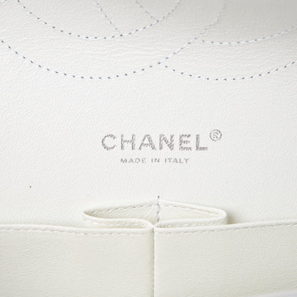 Chanel Caviar Quilted Jumbo Double Flap White 8 of 15