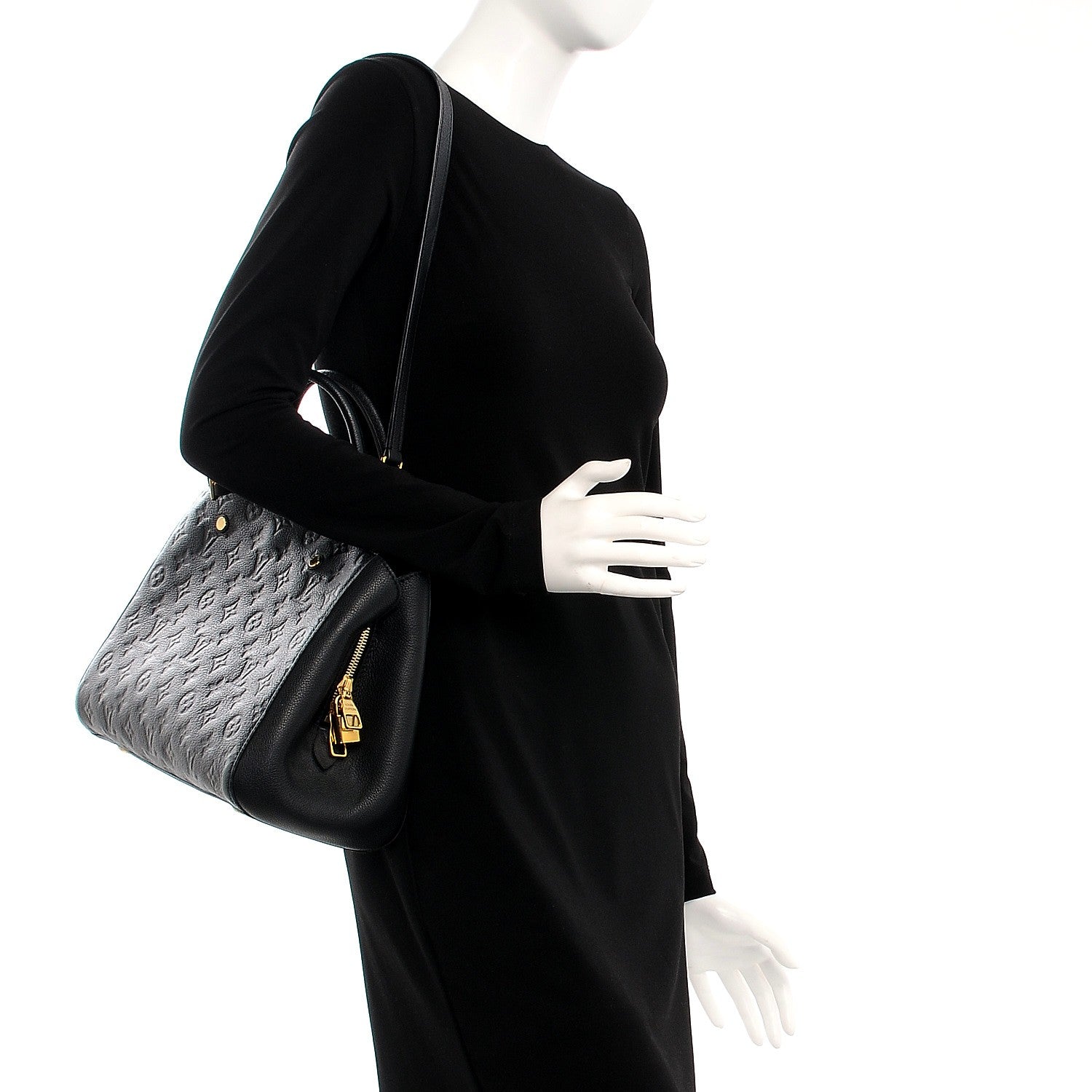 Louis Vuitton Empreinte Montaigne MM Black 2 of 15