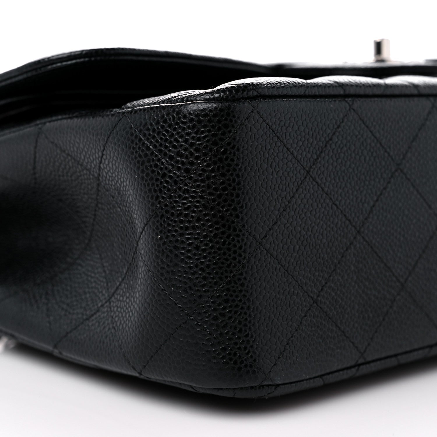 Chanel Caviar Quilted Jumbo Double Flap Black 8 of 9