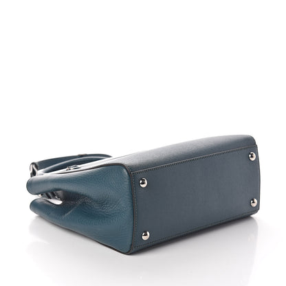 Fendi Vitello Elite Petite 2Jours Tote Oceano 4 of 9