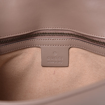 Gucci Calfskin Matelasse Small GG Marmont Shoulder Bag Porcelain Rose 6 of 10