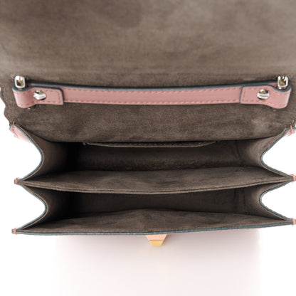 Fendi Vitello Liberty Scalloped Studded Small Kan I Shoulder Bag English Rose 5 of 12