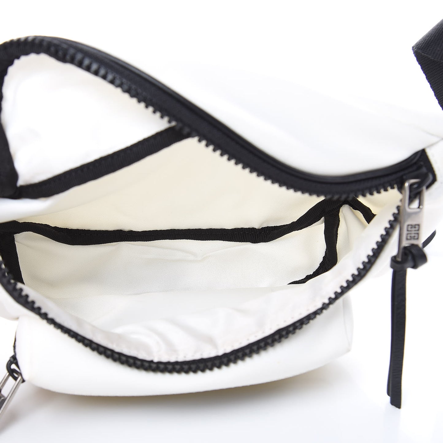 Canvas Logo Belt Bag White Yellow