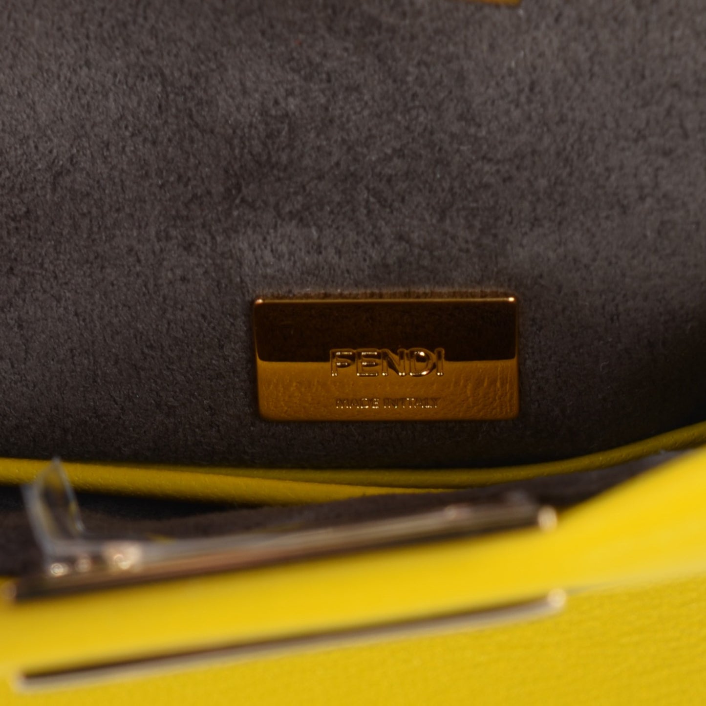 Shiny Nappa Micro Peekaboo Iconic Satchel Lime