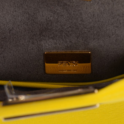 Fendi Shiny Nappa Micro Peekaboo Iconic Satchel Lime 6 of 7