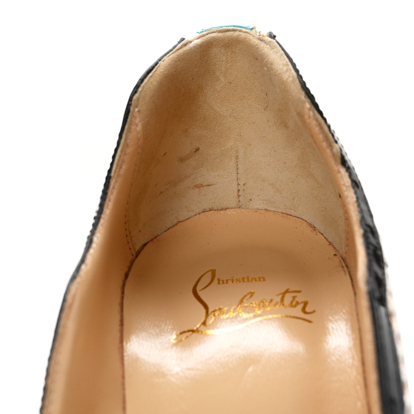 Patent Calfskin Mesh So Kate Tronetta 120 Pumps 36 White Multi