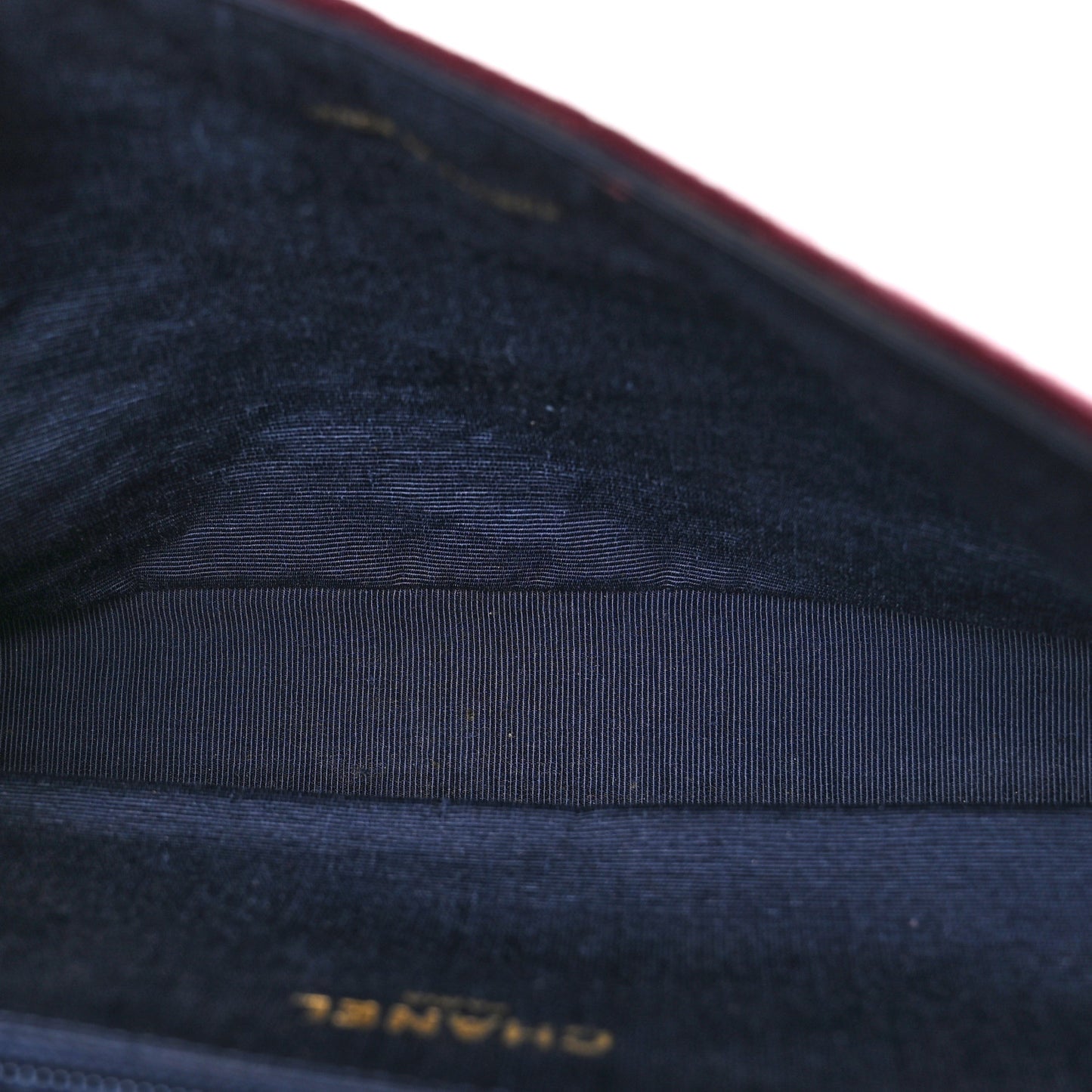 Lambskin Jersey Quilted Single Flap Burgundy