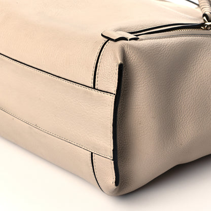 Chloe Calfskin Small Milo Shopping Tote Pearl Beige 10 of 12