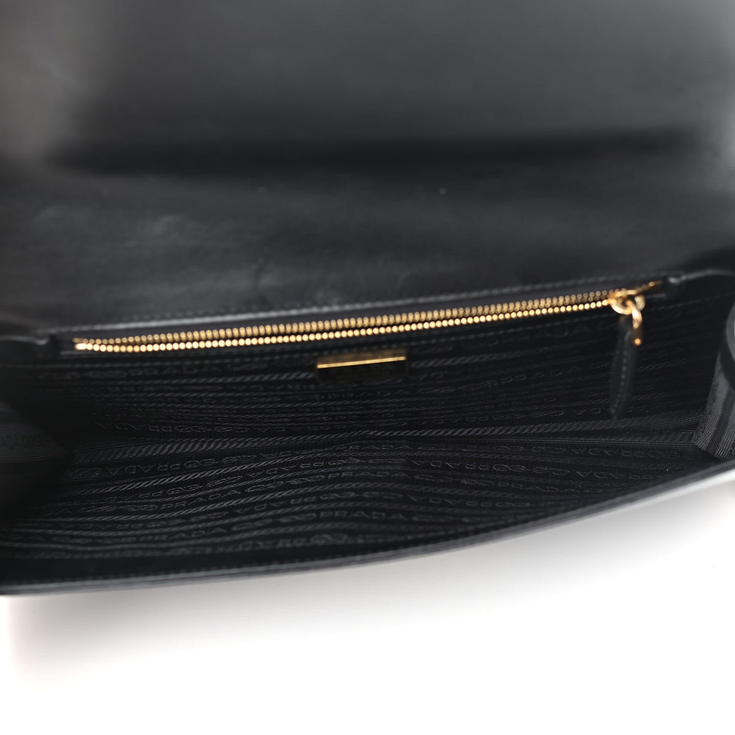 Saffiano Chain Crossbody Bag Black