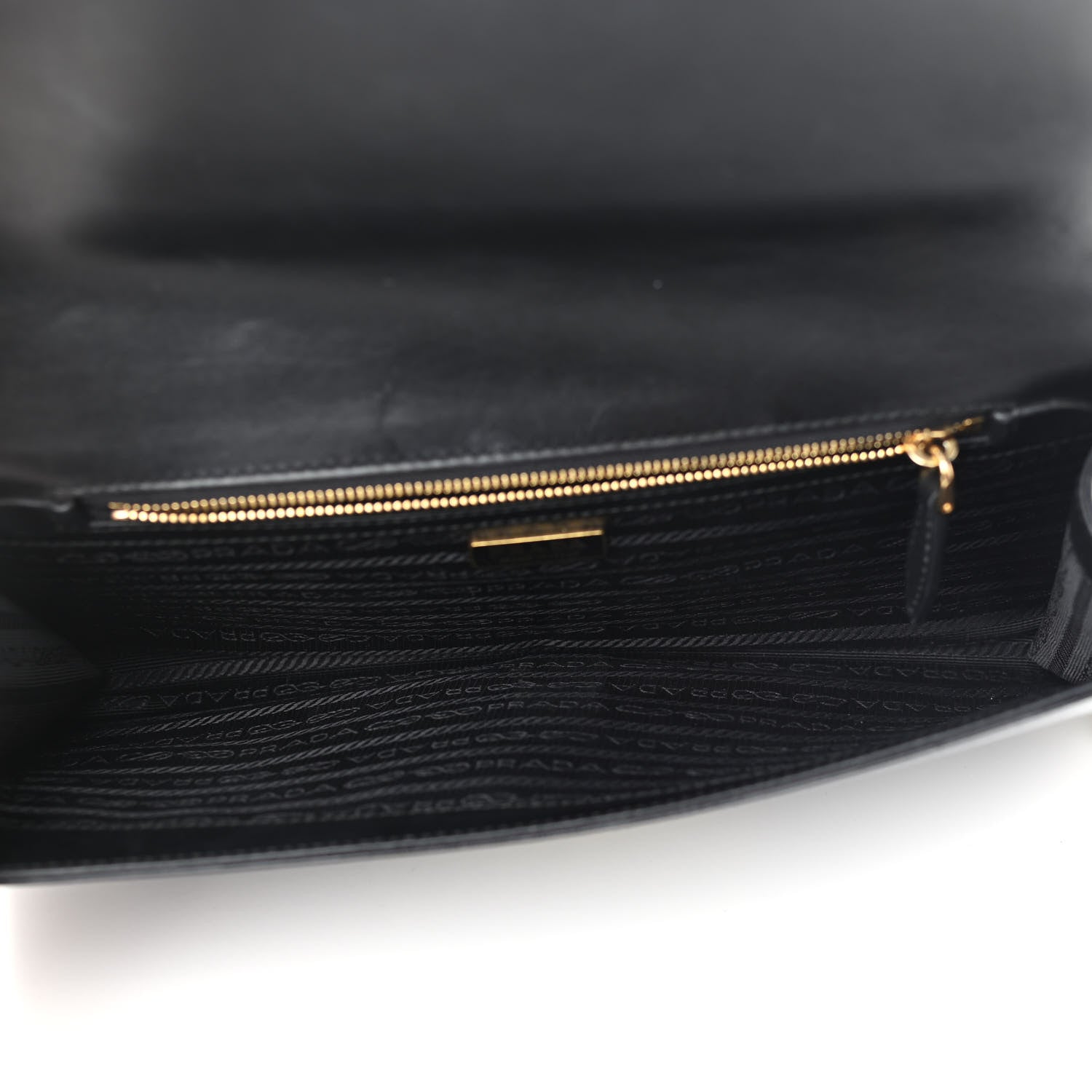 Prada Saffiano Chain Crossbody Bag Black 5 of 9