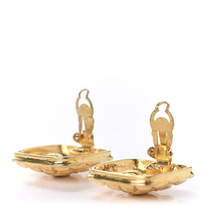 Chanel CC Clip On Earrings Gold 3 of 4