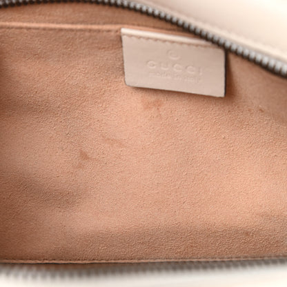 Gucci Calfskin Matelasse Small GG Marmont Chain Shoulder Bag White 13 of 16