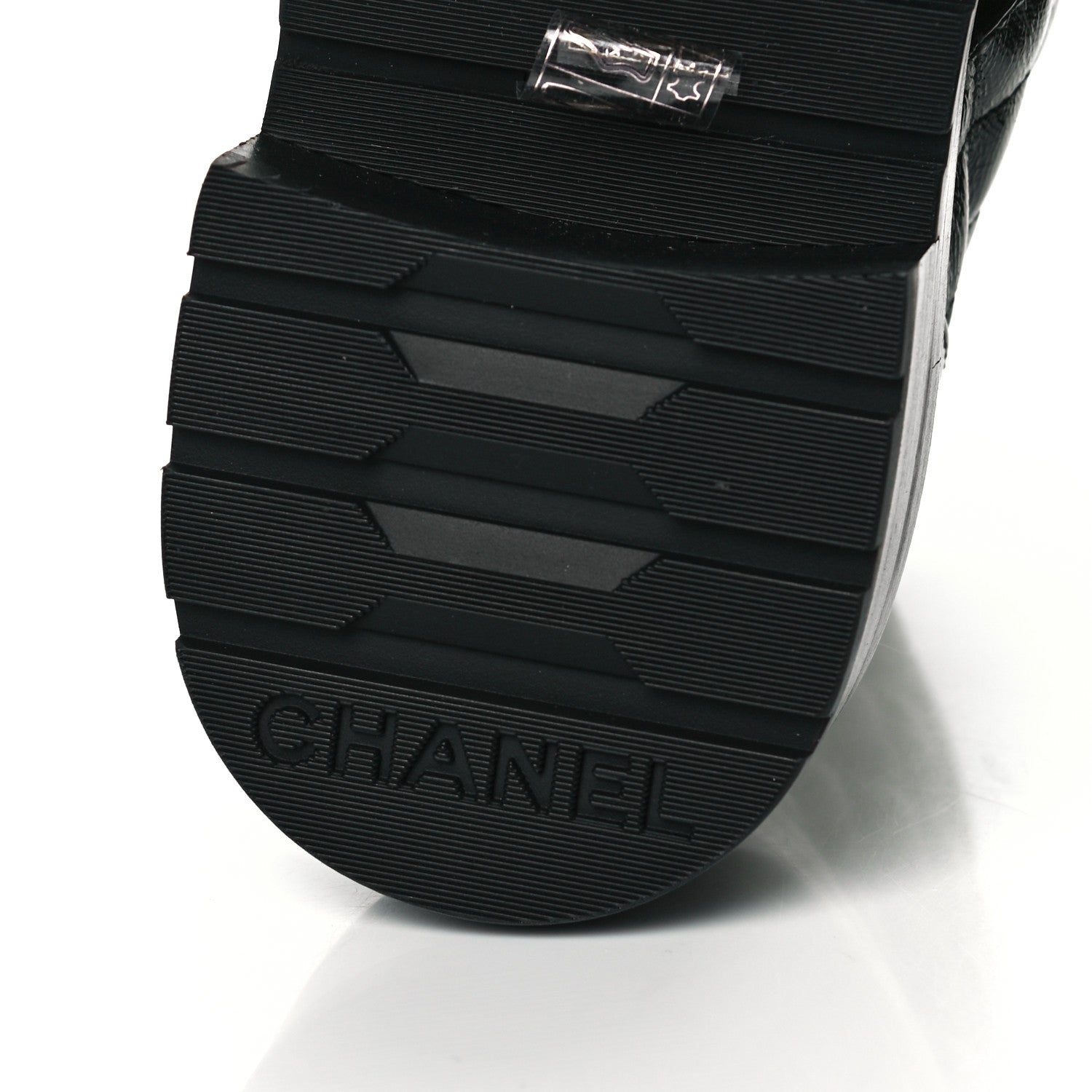 Chanel Shiny Calfskin Quilted Lace Up Combat Boots 37 Black 8 of 10