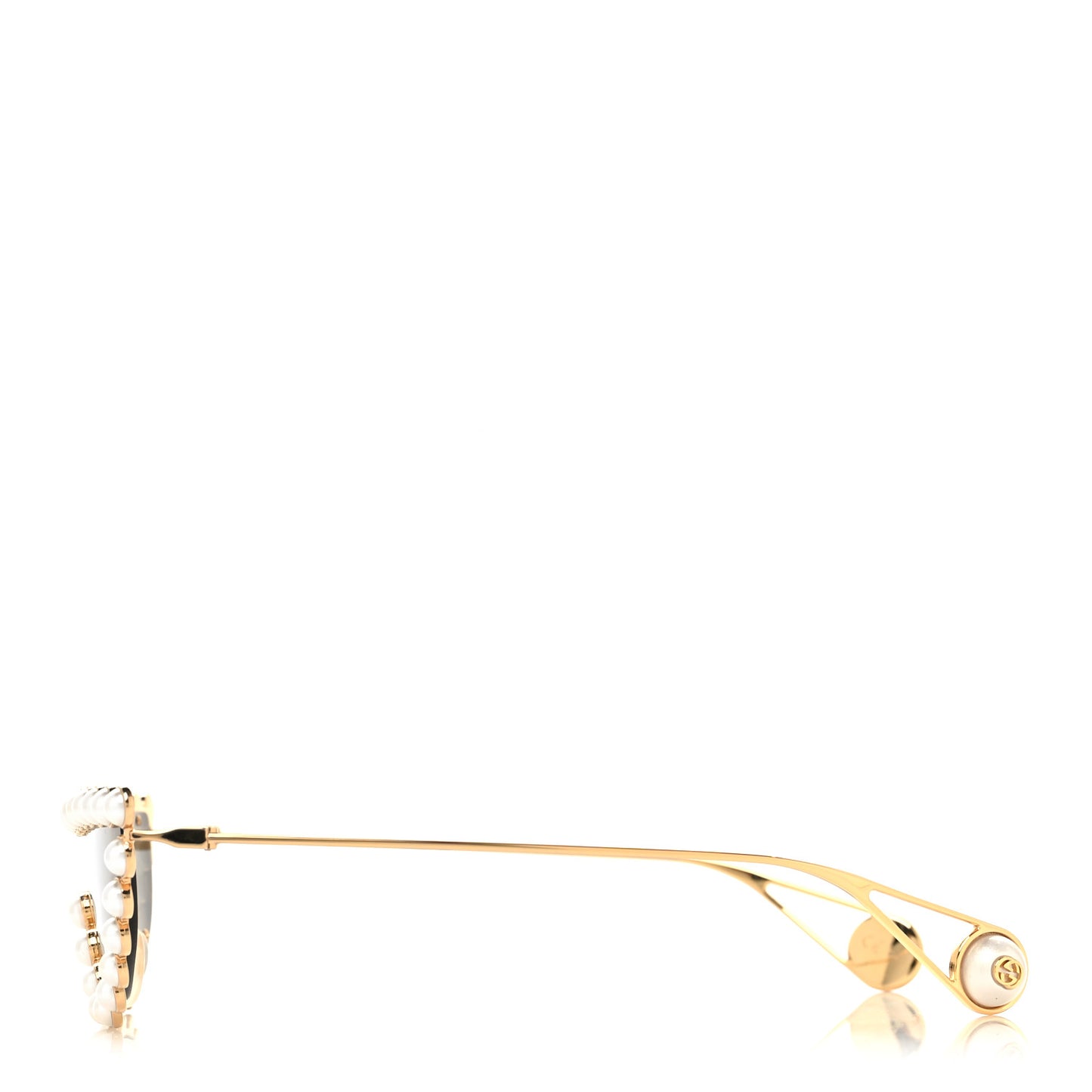 Metal Pearl Cat Eye Sunglasses GG0364S Gold