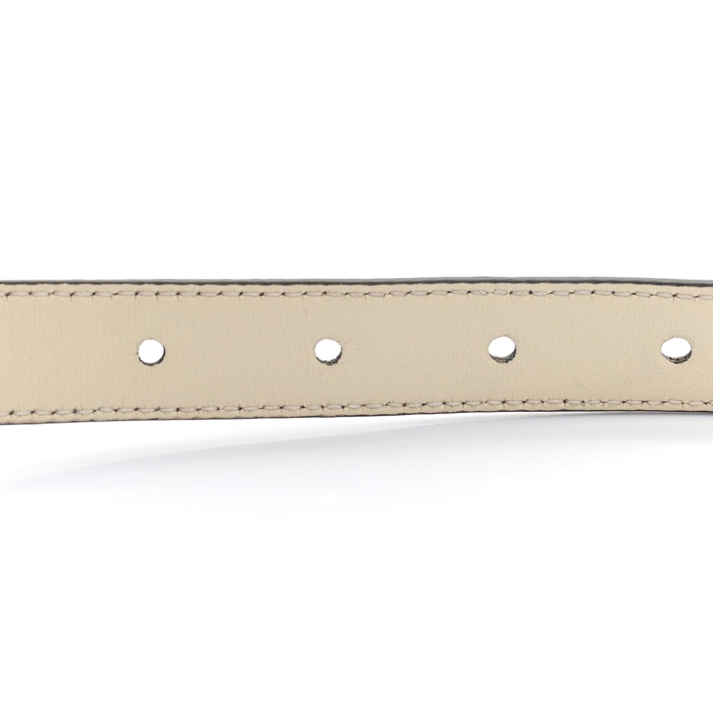 Calfskin Double G 20mm Belt 80 32 Mystic White