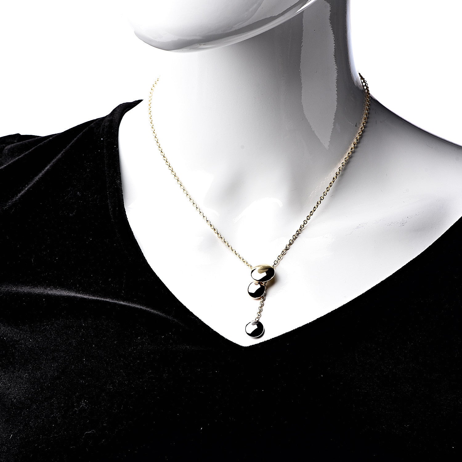 Cartier 18K Pink Yellow White Gold Sweet Trinity Drop Necklace 2 of 6