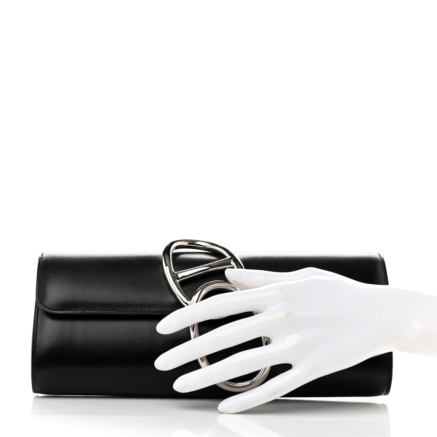 Hermes Box Egee Clutch Black 2 of 9
