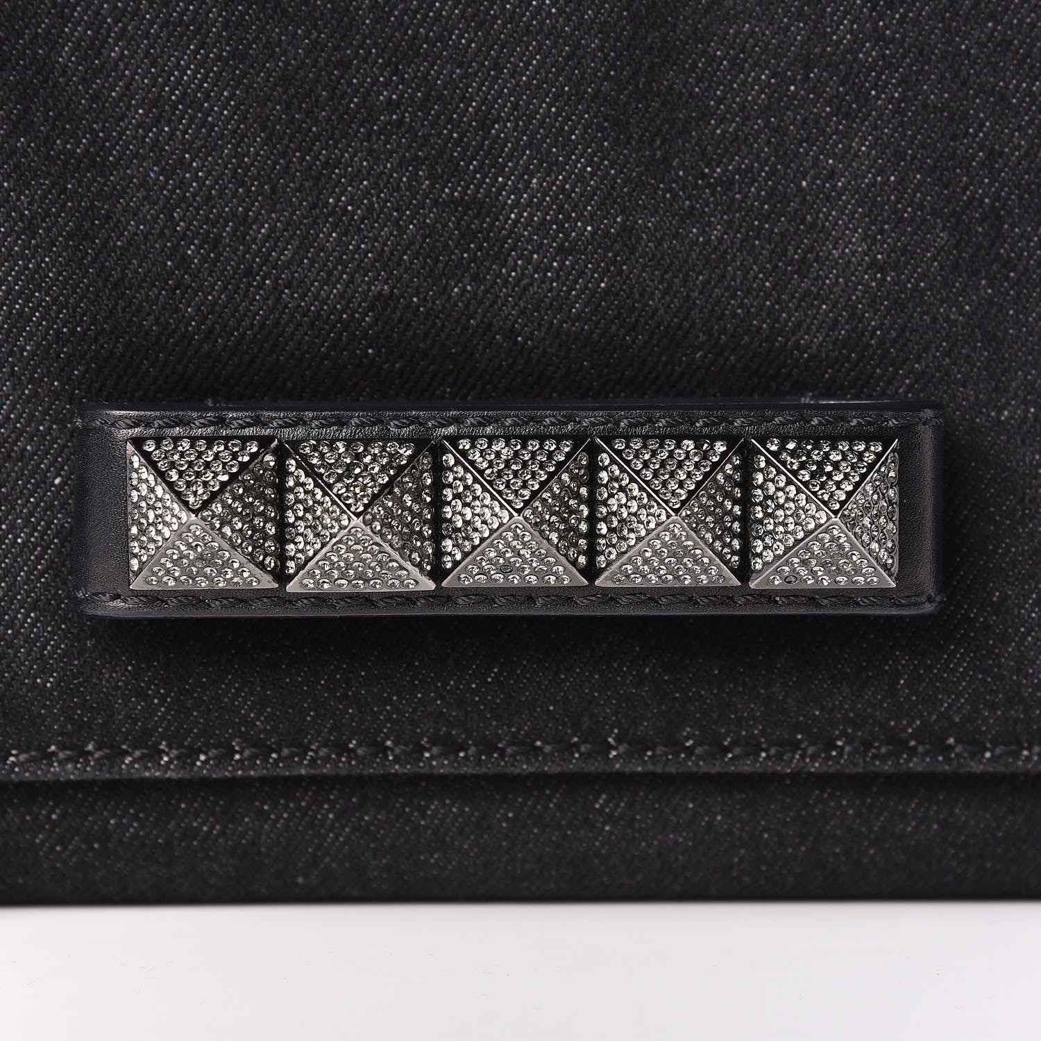 Valentino Garavani Denim Va Va Voom Shoulder Bag Black 16 of 16