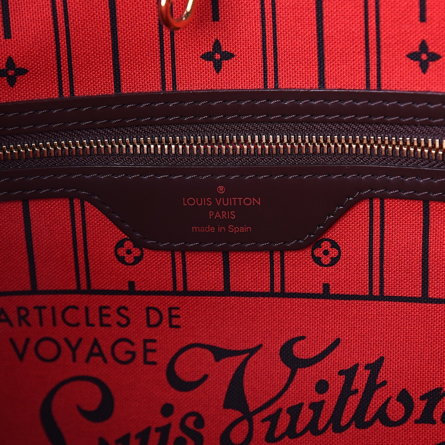 Louis Vuitton Damier Ebene Neverfull MM 5 of 8