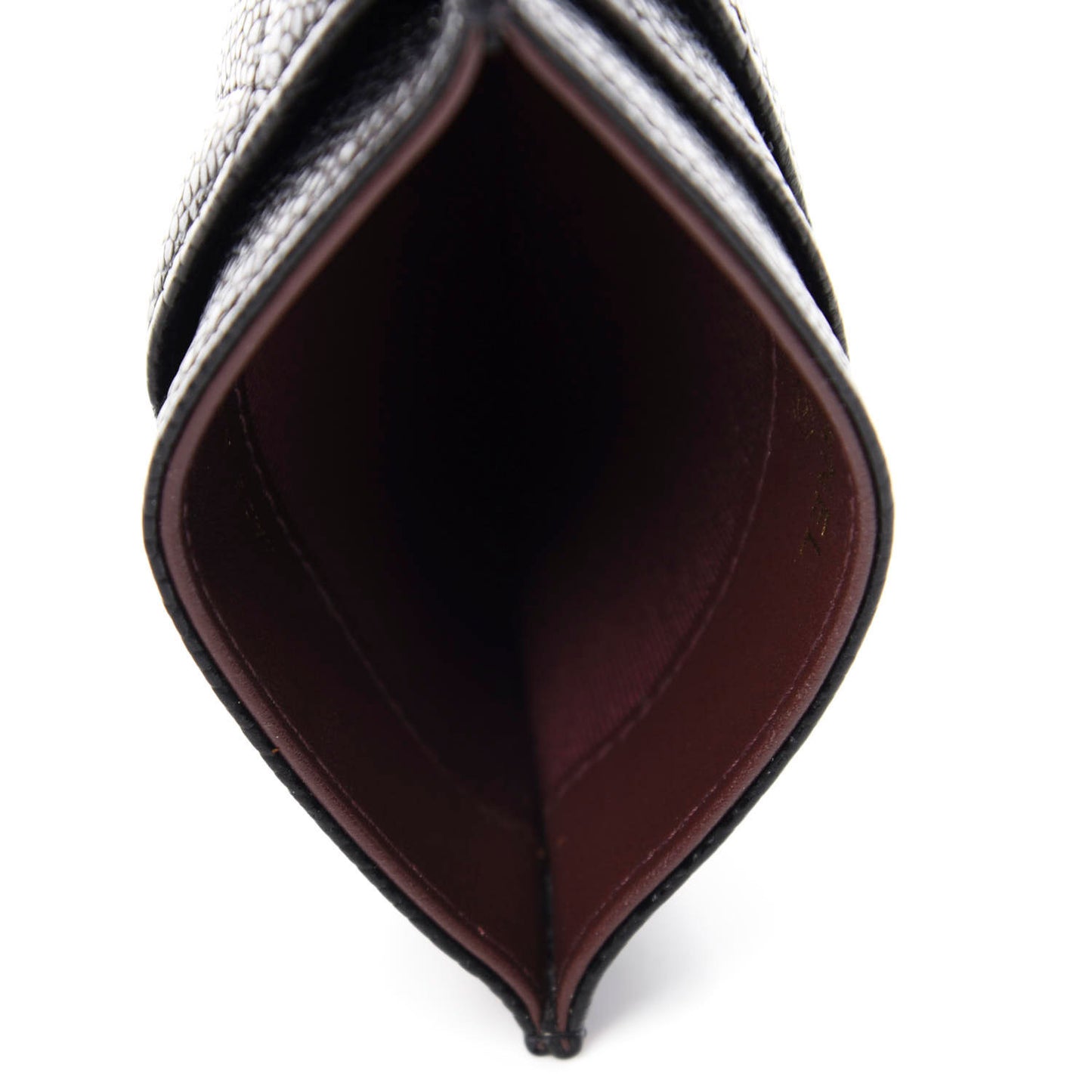 Caviar Quilted Card Holder Black