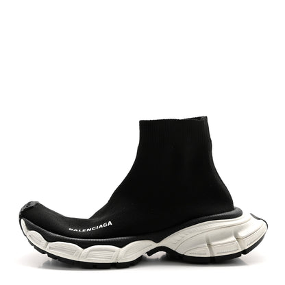 Balenciaga Technical 3D Recycled Knit Womens 3XL Sock Sneakers 35 Black White 1 of 8