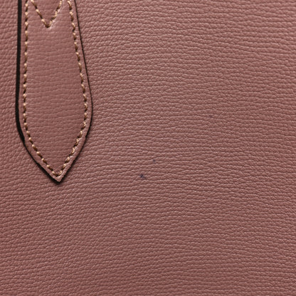 Burberry Grainy Calfskin Haymarket Check Medium Reversible Tote Light Elderberry 12 of 18