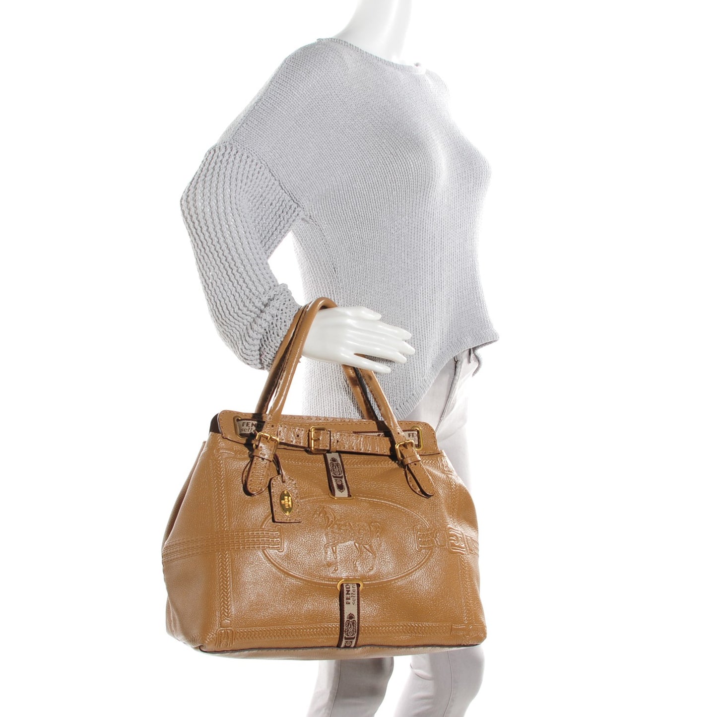 Cuoio Romano Selleria Large Villa Borghese Tote Brown