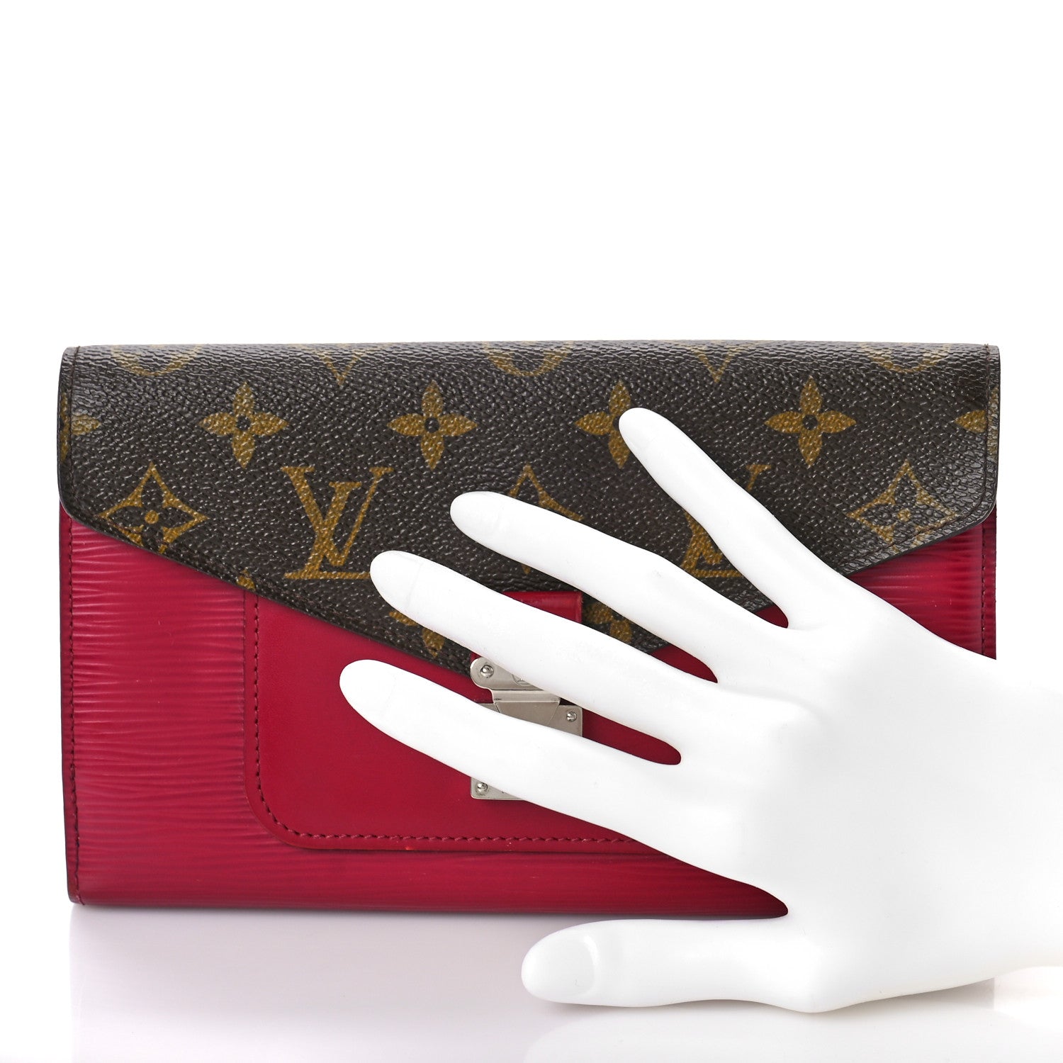 Louis Vuitton Epi Monogram Marie Rose Wallet Fuchsia 2 of 9