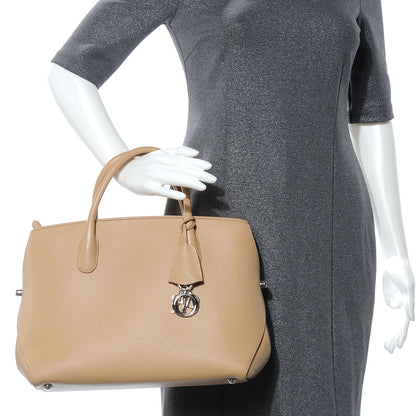 Christian Dior Grained Calfskin Bar Tote Camel 2 of 10