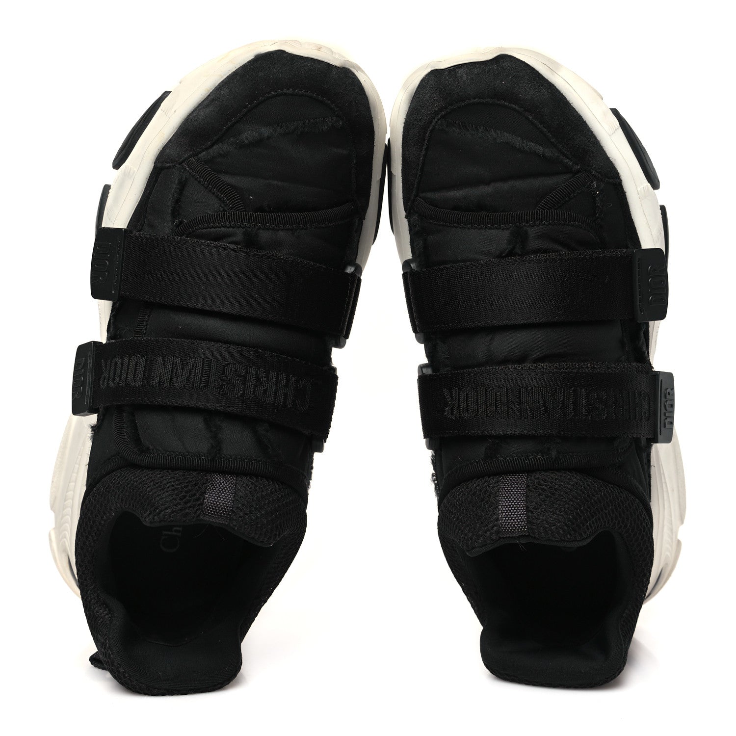 Christian Dior Technical Fabric Nylon Camouflage Womens D-Wander Sneakers 38 Black 6 of 9