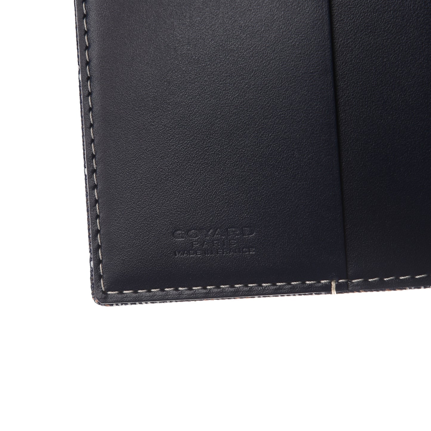 Goyardine Passport Holder Navy