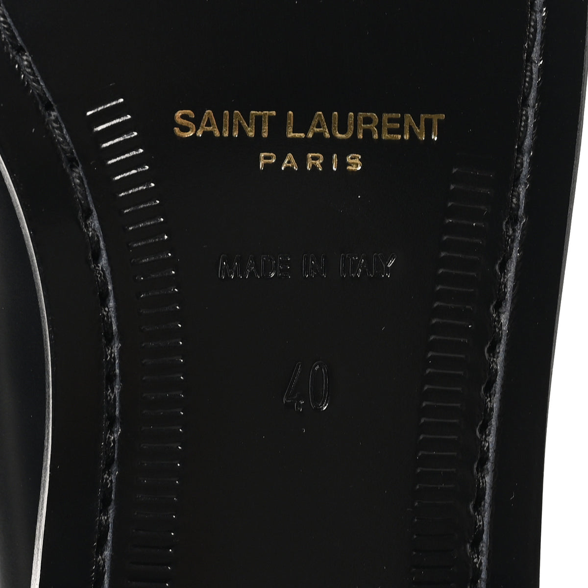 Saint Laurent Magnum Lux Calfskin Mens Le Loafer 15 Moccassins 40 Black 9 of 10