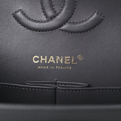 Chanel Lambskin Quilted Medium Double Flap Dark Grey 6 of 11