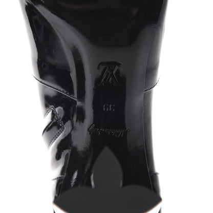 Louis Vuitton Patent Silhouette Ankle Boots 39 Black 7 of 9