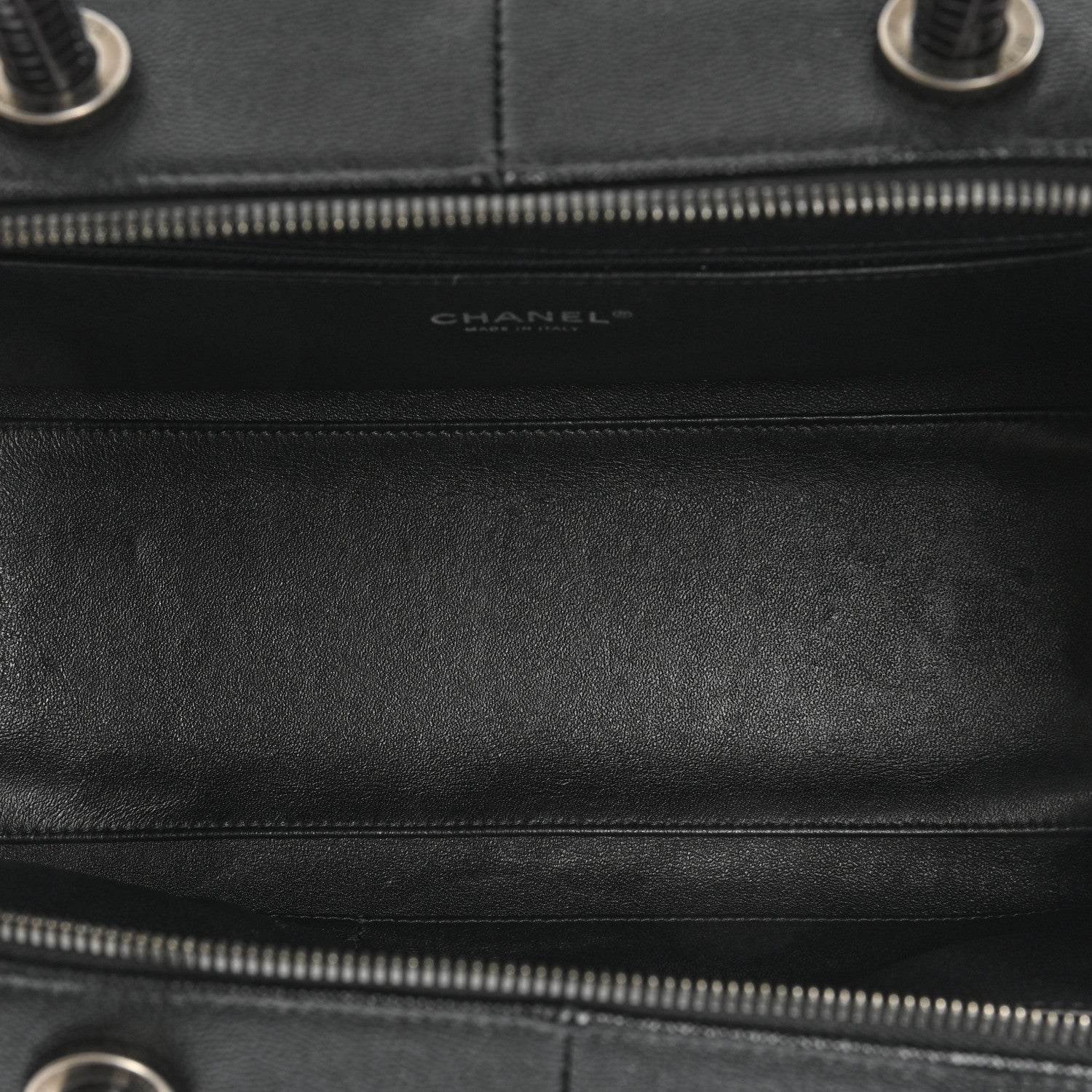 Chanel Caviar Lizard Quilted Coco Handle Bowler Black 5 of 16