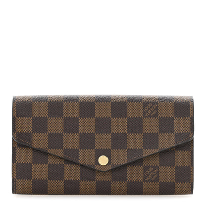 Louis Vuitton Damier Ebene Sarah Wallet NM 1 of 8