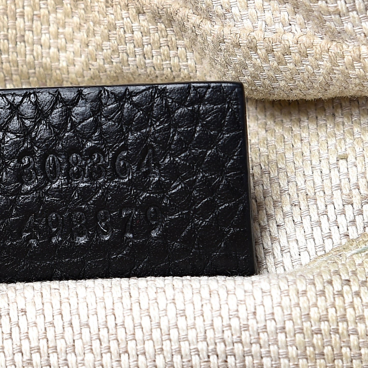 Pebbled Calfskin Small Soho Disco Bag Black