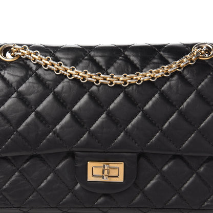Chanel Aged Calfskin Quilted 2.55 Reissue 225 Flap Black 11 of 11