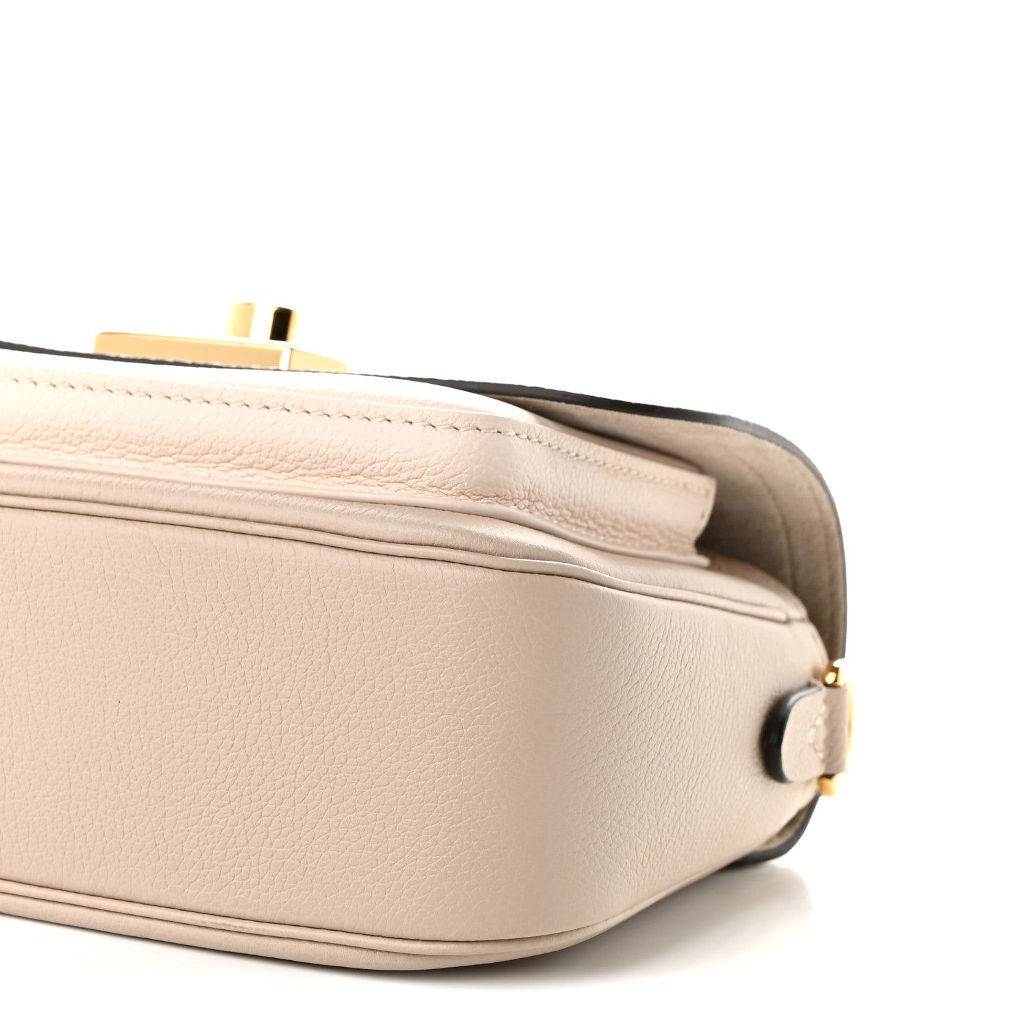 Louis Vuitton Grained Calfskin Lockme Tender Greige 9 of 9
