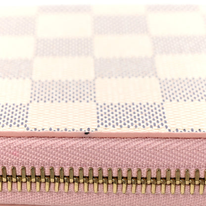 Louis Vuitton Damier Azur Zippy Wallet Rose Ballerine 10 of 11
