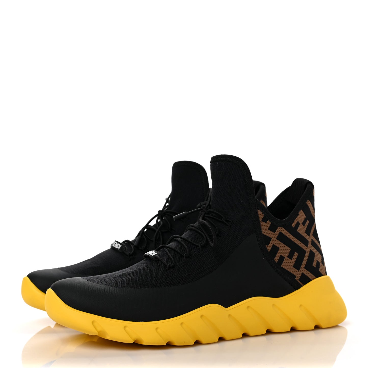 Mesh FF Mens High Top Sneakers 7 Black