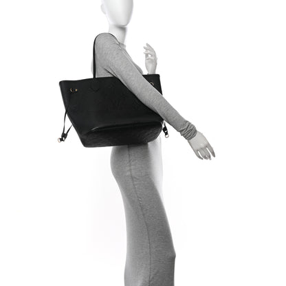 Louis Vuitton Empreinte Monogram Giant Neverfull MM Black 2 of 12